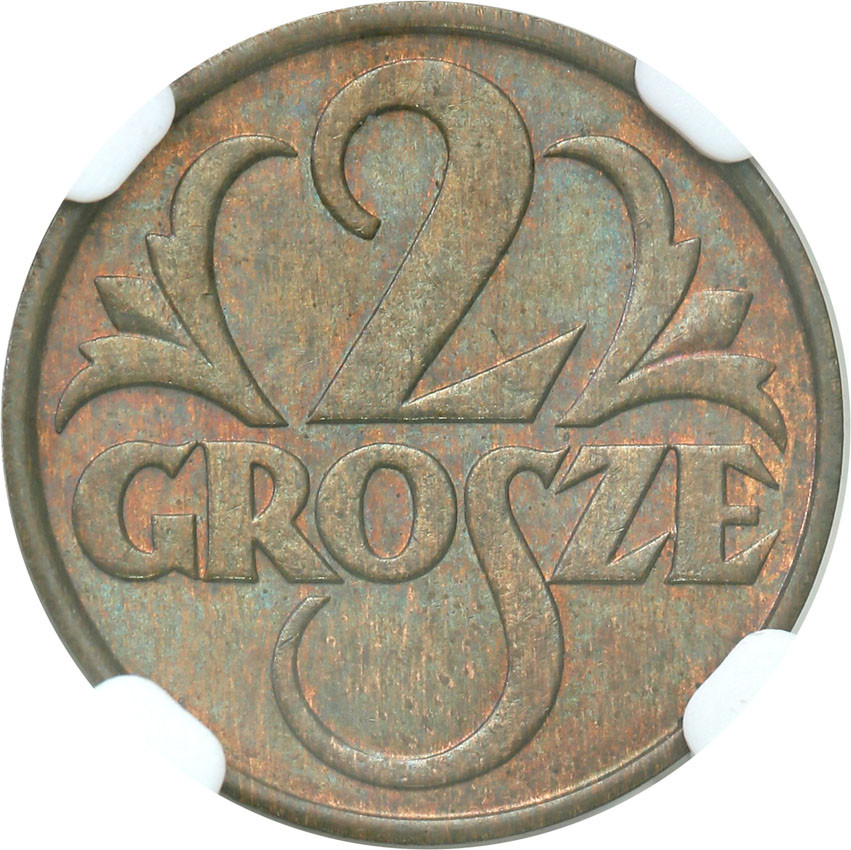 II RP. 2 grosze 1936 NGC MS65 BN (2 MAX)